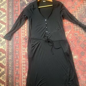 J crew jersey Black  dress. Size small.